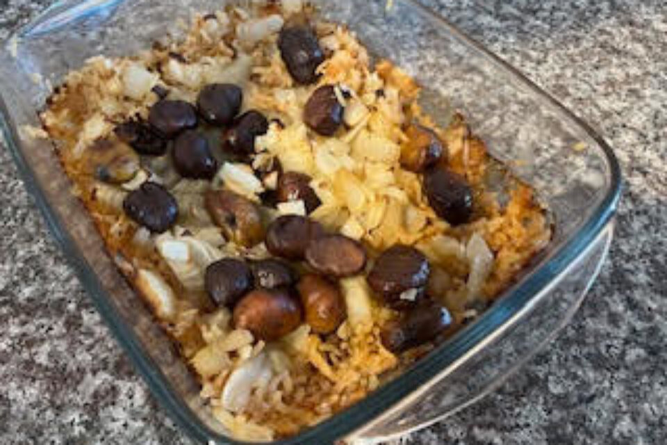 אורז עם ערמונים